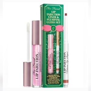 Too Faced Lip Injection Liner & Plumping Gloss Set - Pink